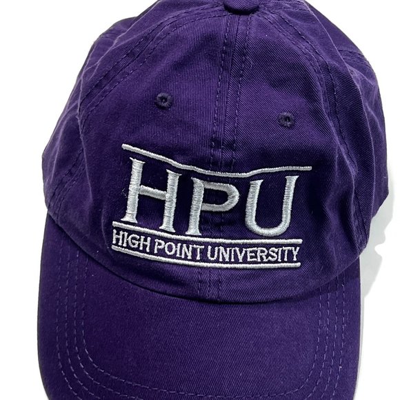 HPU High Point University Panthers Embroidered Hat Purple Adjustable Cap - Picture 4 of 8